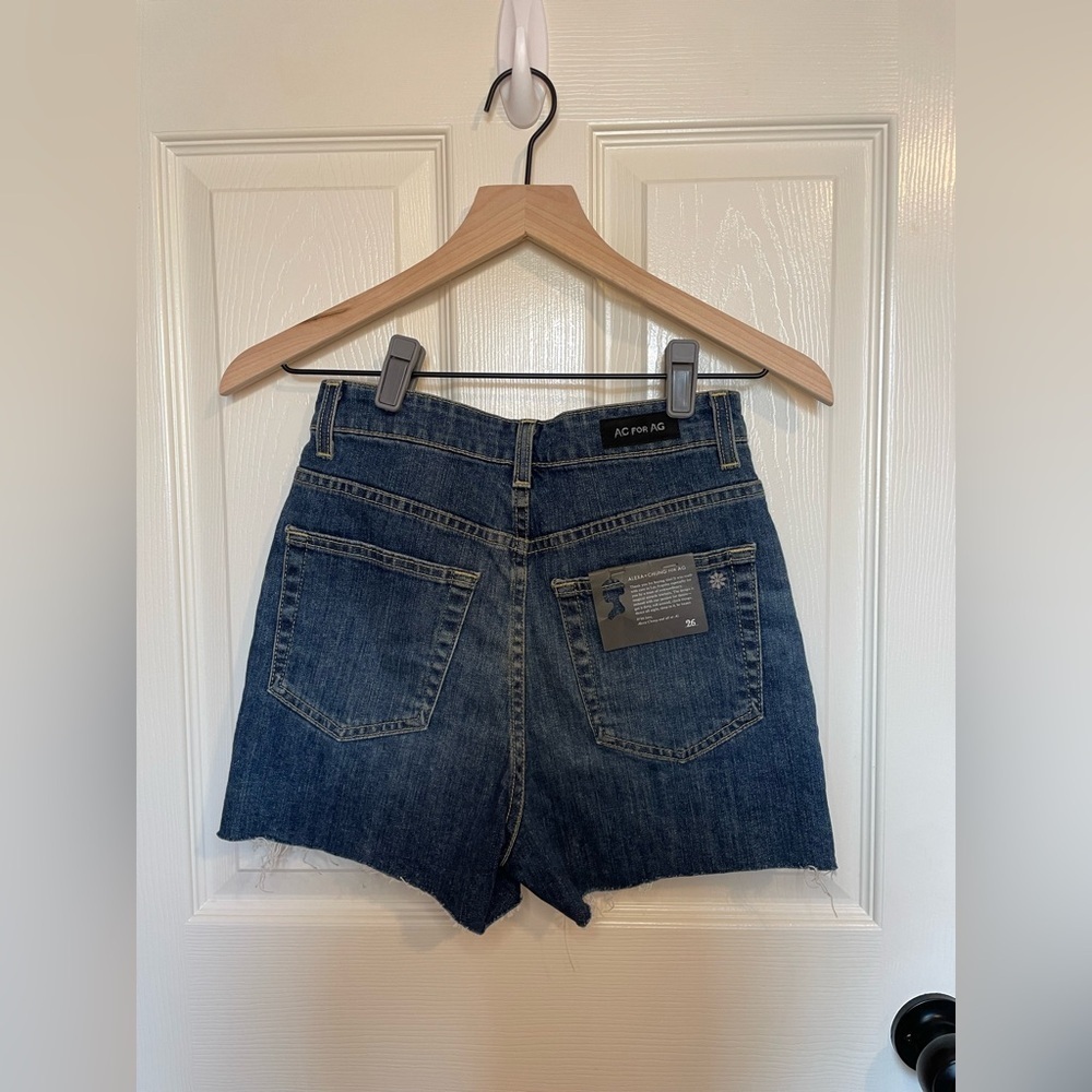 AG Jeans x Alexa Chung The Fifi Short Dark Wash Size 26 NWT - Picture 4 of 7